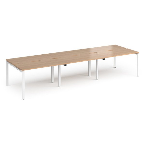 Adapt 1200mm Deep Triple Back To Back Desks